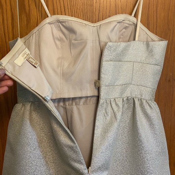 Champagne Cocktail Dress With Pockets - Picture 5 of 6